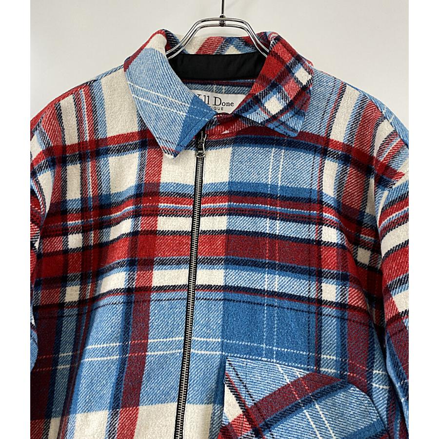 ウェルダン ハーフジップジャケット Blue WD Check Anorak Wool ウェルダン ハーフジップジャケット Blue WD Check Anorak Wool