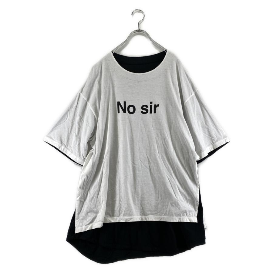 アンダーカバー カットソー No Sir Yes リバーシブル ホワイト アンダーカバー カットソー No Sir Yes リバーシブル ホワイト