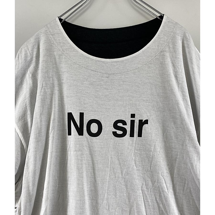 アンダーカバー カットソー No Sir Yes リバーシブル ホワイト 