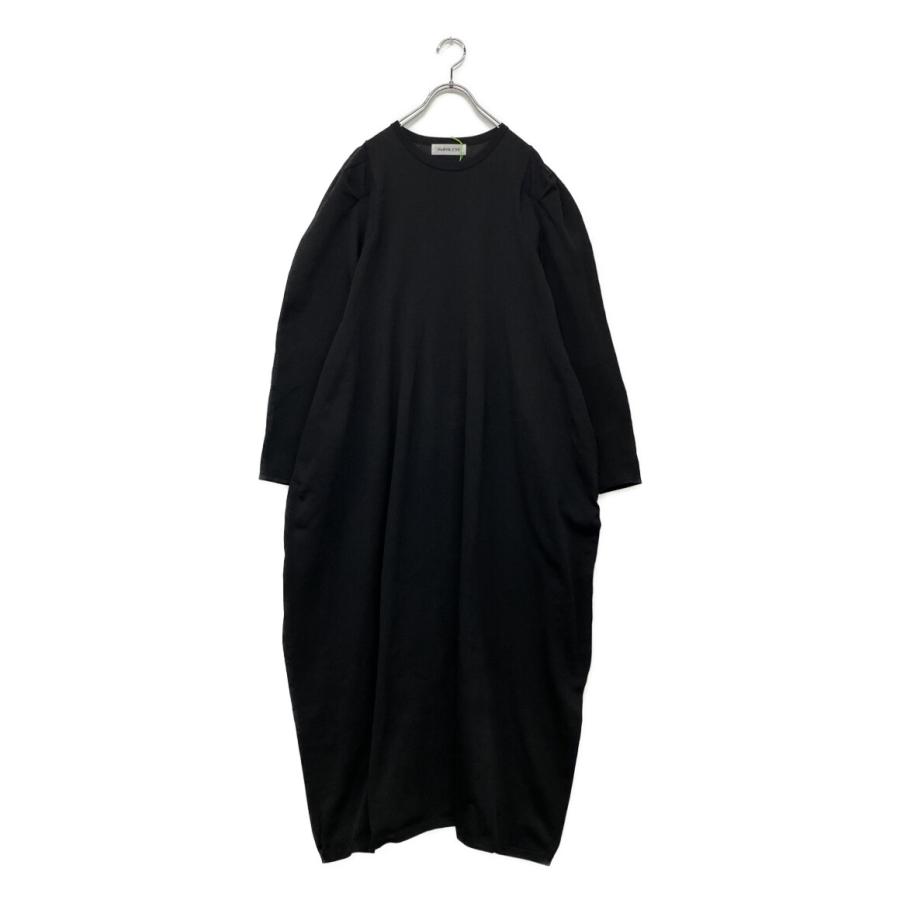 美品 へリンドットサイ ワンピース Balloon silhouette knit dress 