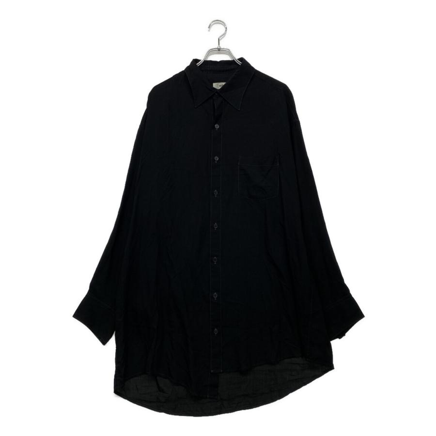 サルバム 長袖シャツ ブラック SP-B08-010 22SS メンズ SIZE L Sulvam  