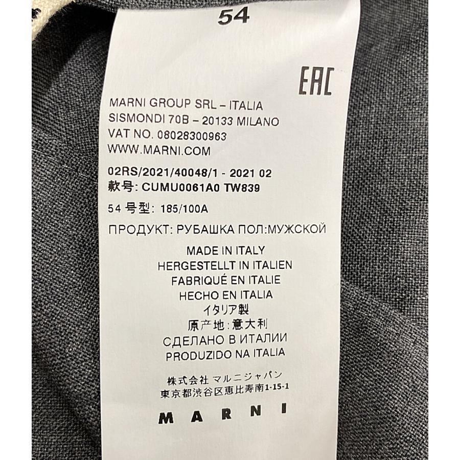 マルニ 長袖シャツ トロピカルウールシャツ 21AW メンズ SIZE 54 MARNI 