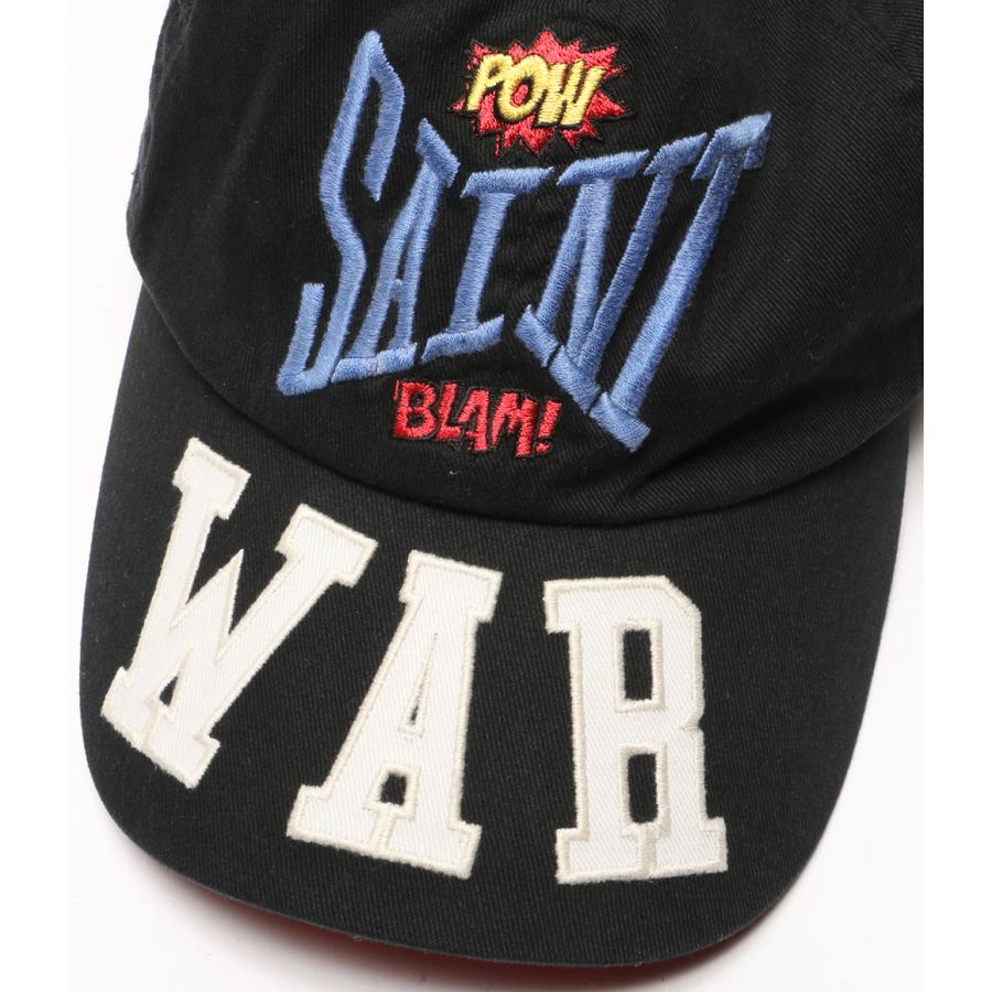 セントマイケル キャップ ロゴ刺繍 WAR BLK メンズ SIZE ONE SAINT 