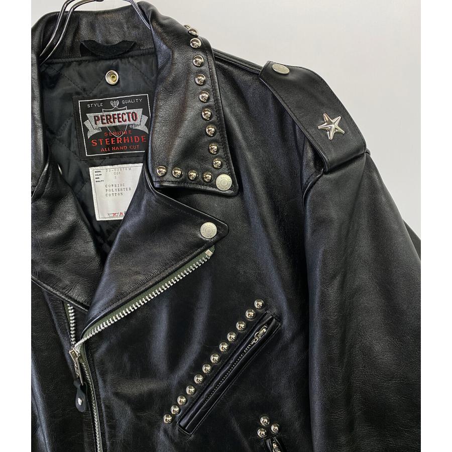 サイズ1 SACAI 22AW Schott  レザーライダースジャケット sacai - 3 新品 22AW サカイ ショット レザー ブルゾン