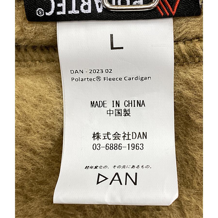 DAN ポーラテックフリースカーディガン キャメル メンズ SIZE L 中古