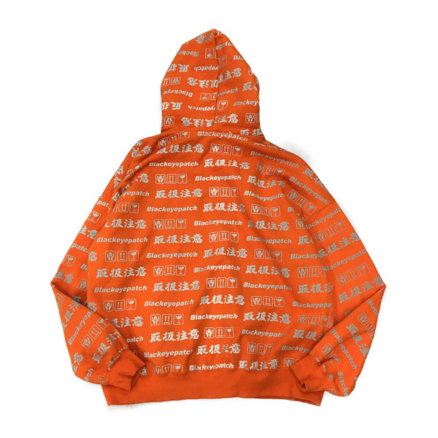 ブラックアイパッチ パーカー 取扱注意 ZIP HOODIE メンズ SIZE M