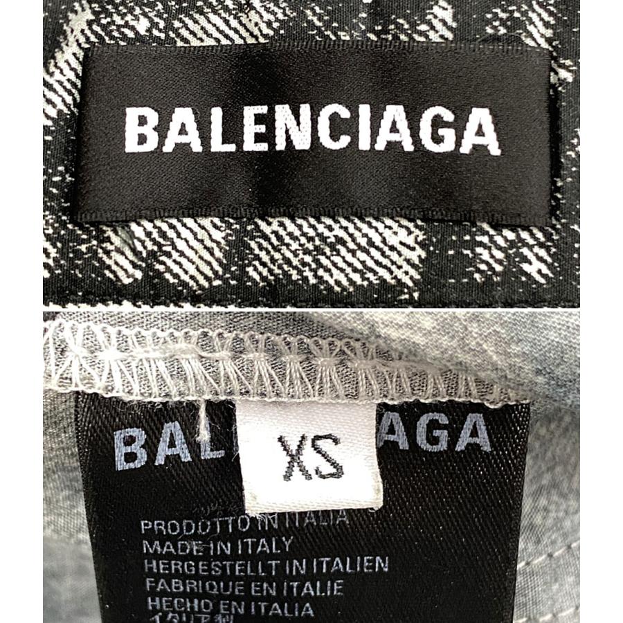 バレンシアガ 転写デニムパンツ 621588 TROMPE L'OEIL メンズ SIZE XS