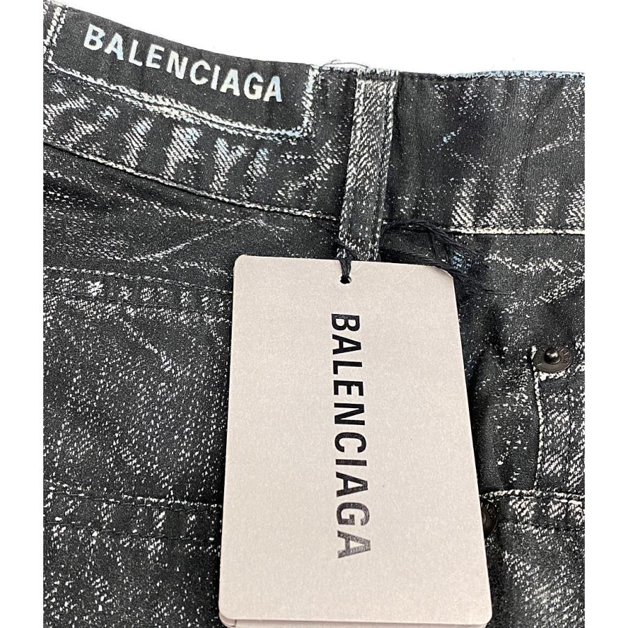 バレンシアガ 転写デニムパンツ 621588 TROMPE L'OEIL メンズ SIZE XS
