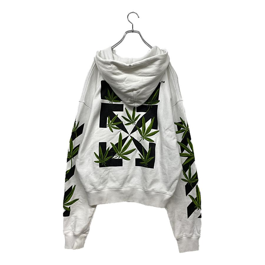 オフホワイト パーカー WEED ARROWS OVER HOODIE WHITE GREEN メンズ 