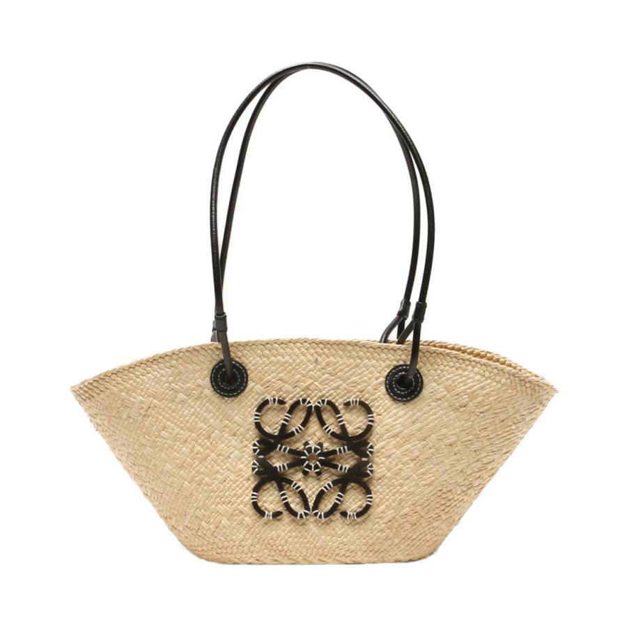 極美品LOEWE ロエベ アナグラム　かごバッグ ハンドバッグ LOEWE】アナグラム バスケットバッグ ミディアムサイズ (LOEWE/かご