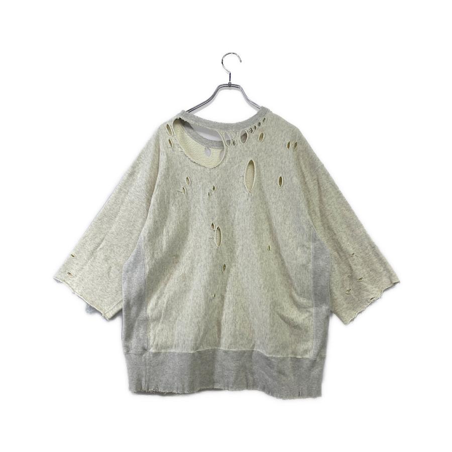 ANCELLM ダメージ加工スウェット サイズ2 アンセルム スウェットシャツ ダメージ加工 23ss メンズ SIZE 2
