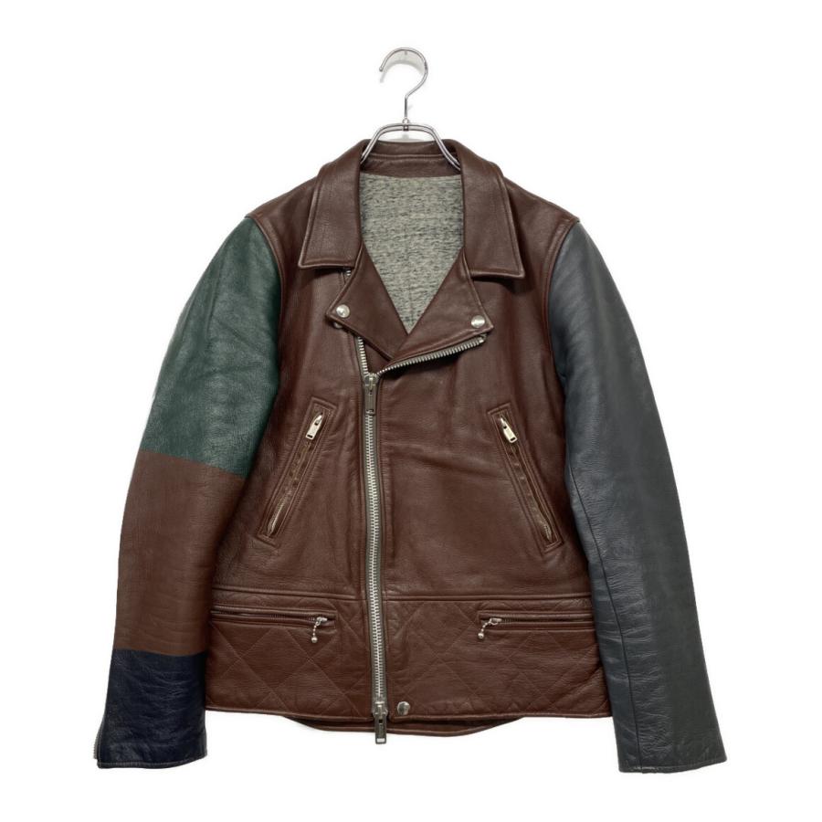 UNDERCOVERISM ダブルライダースジャケット サイズ2 アンダーカバーイズム ライダースジャケット ダブルライダース 12AW