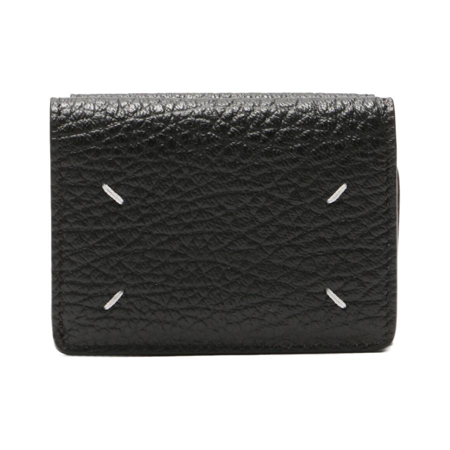 【早い者勝ち】Maison Margiela 二つ折り財布 ブラック 美品】Maison Margiela 二つ折り財布 黒