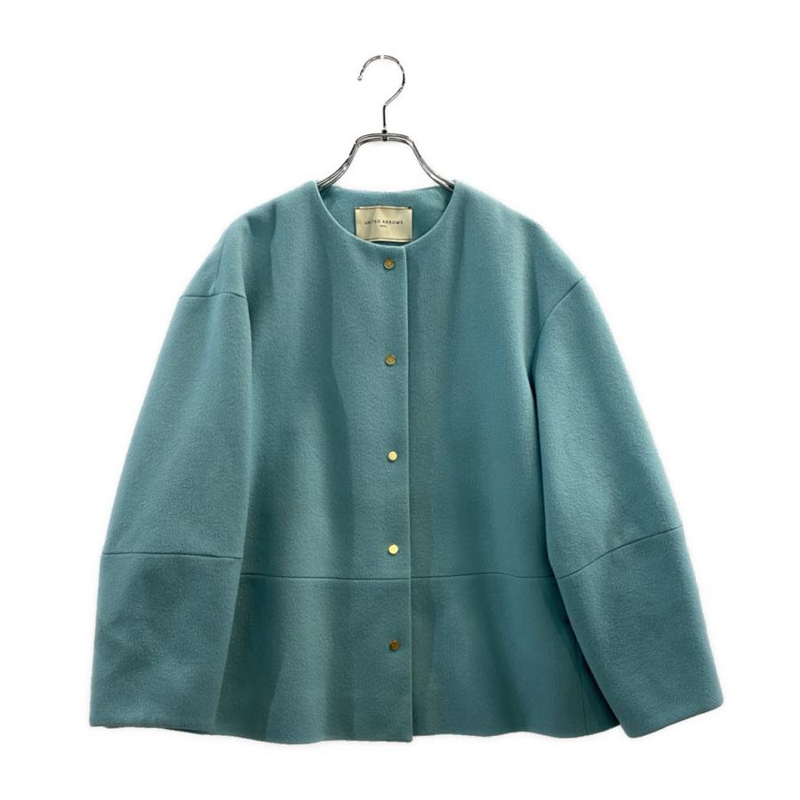 ユナイテッドアローズ ノーカラーメタルボタンショートコート36 S ユナイテッドアローズ ショートコート ノーカラー メタルボタン