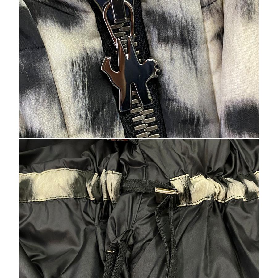 モンクレールガムルージュ ファーダウンコート レオパード柄