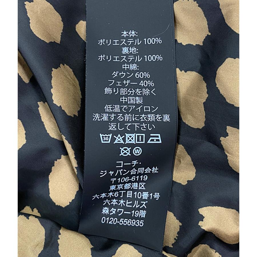 美品COACH フード付きダウンジャケット オフホワイト　S〜M コーチ ダウンジャケット フード レディース SIZE S COACH 中古