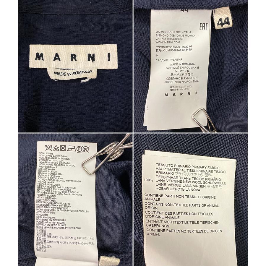 マルニ 長袖シャツ ウールギャバジンシャツ 20aw メンズ SIZE 44 マルニ 長袖シャツ ウールギャバジンシャツ 20aw メンズ SIZE 44