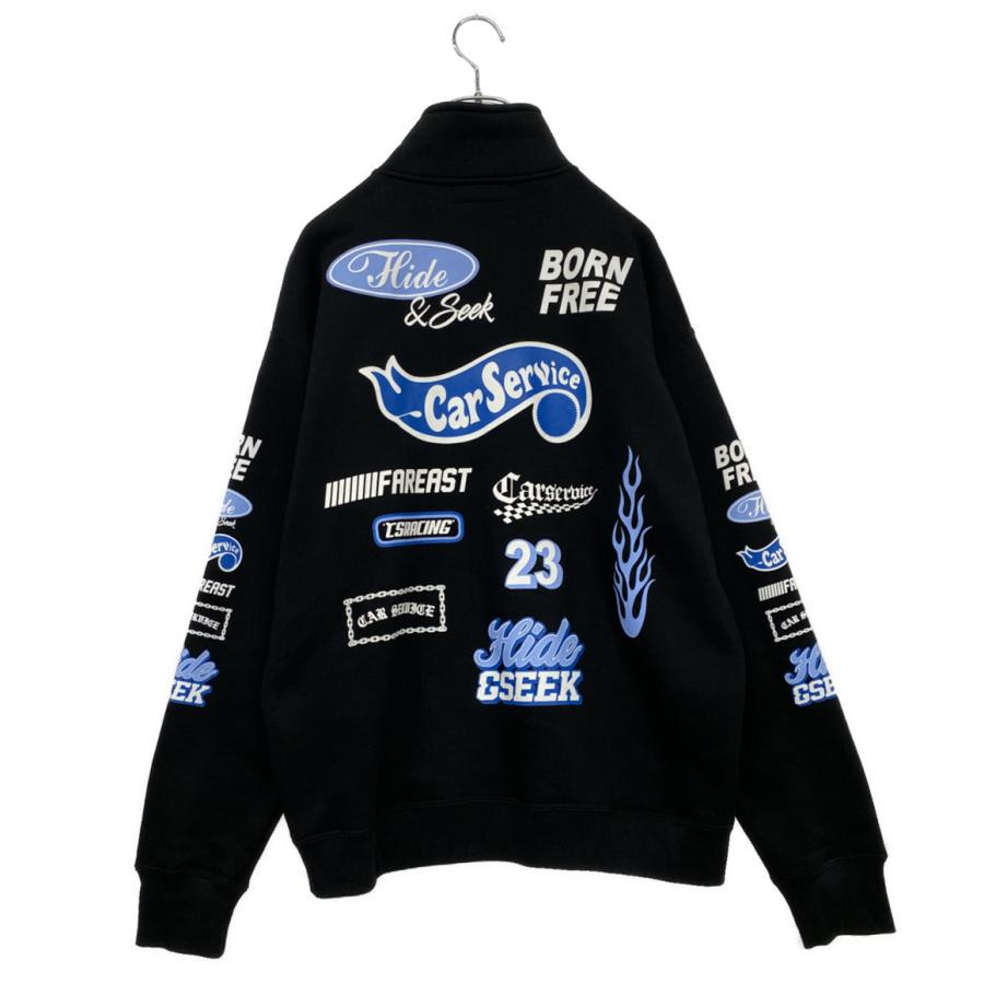 美品 ハイドアンドシーク カーサービス スウェット Half Zip Sweat