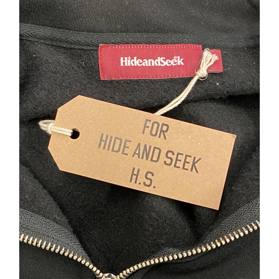 美品 ハイドアンドシーク カーサービス スウェット Half Zip Sweat