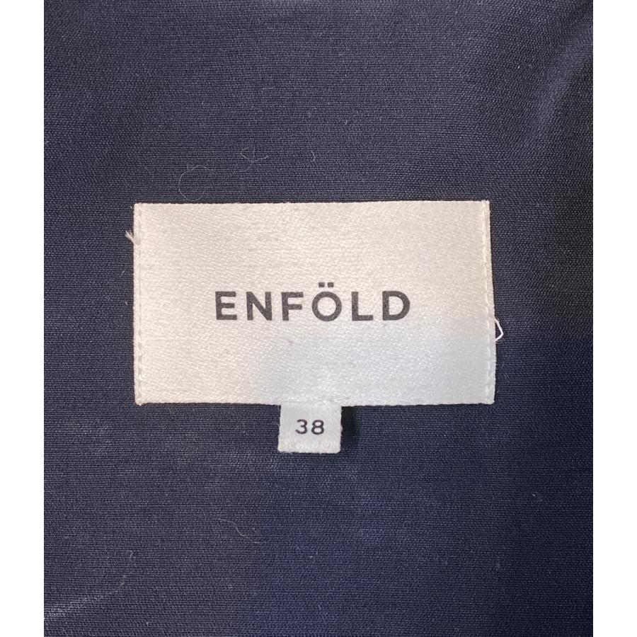 エンフォルド ダブルフェイスノーカラーAラインコート 18SS 300BS330