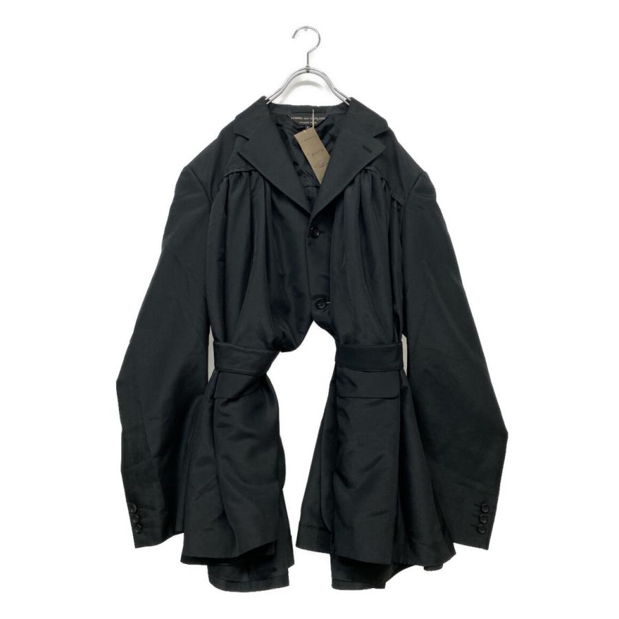 コムデギャルソンオムプリュス 24SS カーテンジャケット ブラック M COMME des GARCONS HOMME PLUS 美品 コムデギャルソンオムプリュス