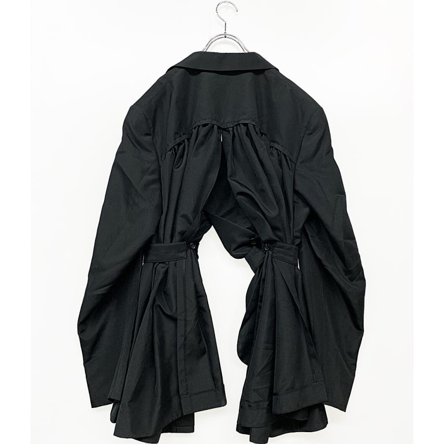 コムデギャルソンオムプリュス 24SS カーテンジャケット ブラック M COMME des GARCONS HOMME PLUS(コムデギャルソンオムプリュス) 24SS