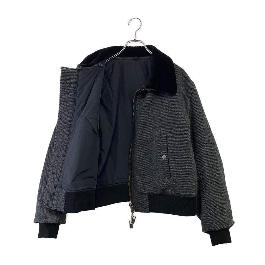 ヨウジヤマモトプールオム 中綿ブルゾン CARSE TWEED FLIGHT JACKET