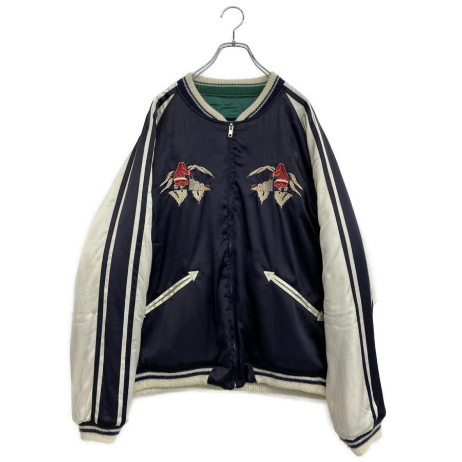 サプール リバーシブルスカジャン ネイビー グリーン メンズ SIZE XL