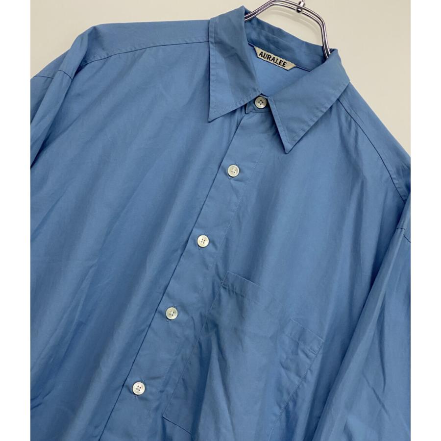 オーラリー 長袖シャツ WASHED FINX TWILL BIG SHIRT 24AW メンズ SIZE