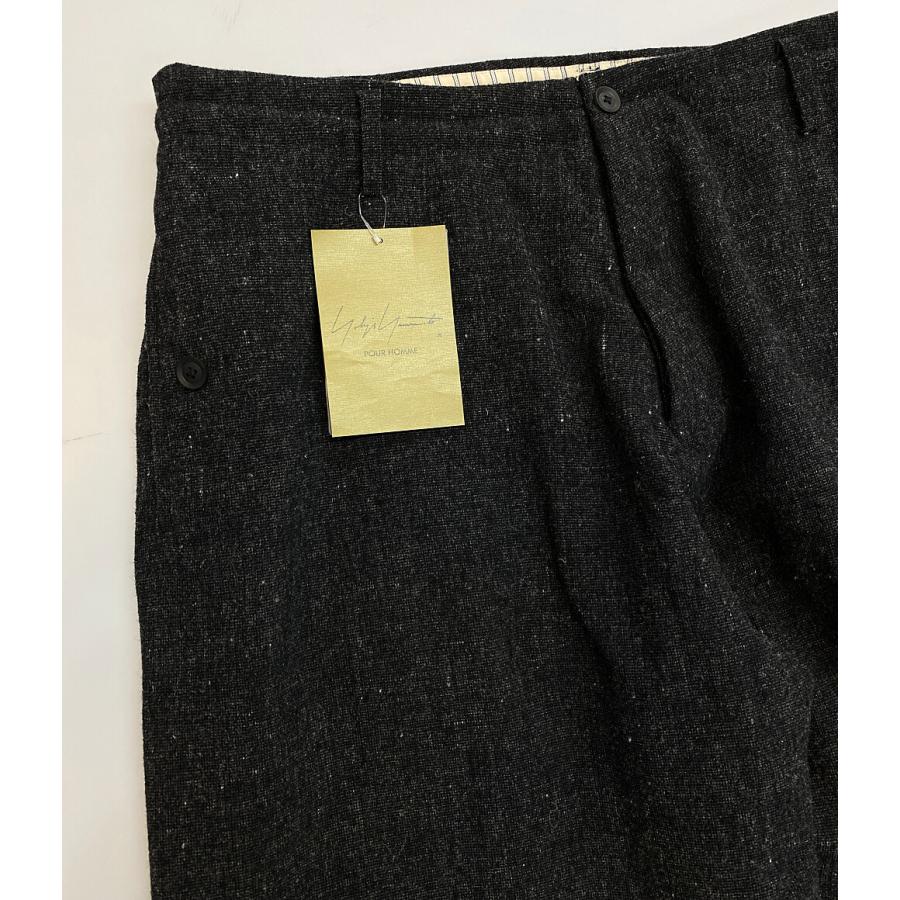 美品 ヨウジヤマモトプールオム パンツ WOOL SPINNING SLIM