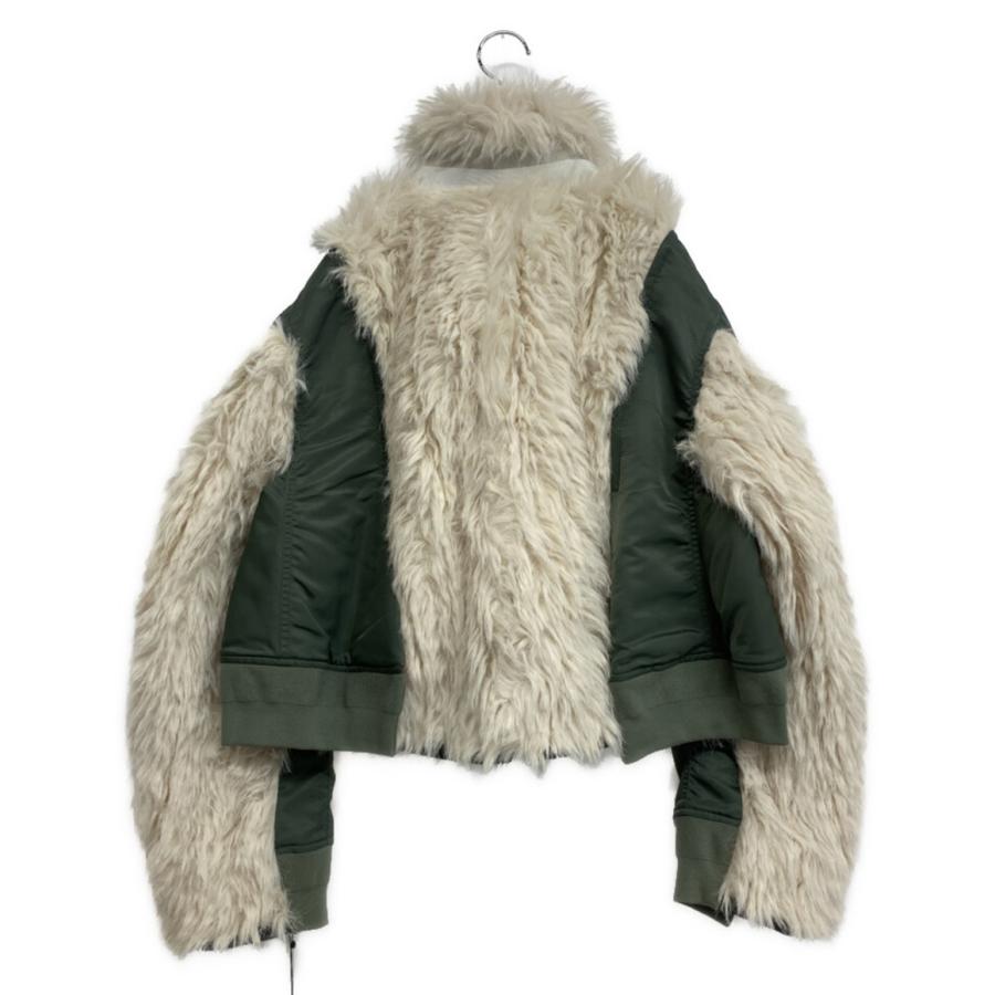 【美品】sacai フェイクファーブルゾン　レディース sacai（サカイ） ブルゾン Faux Fur x Nylon Blouson 24AW 24-07604