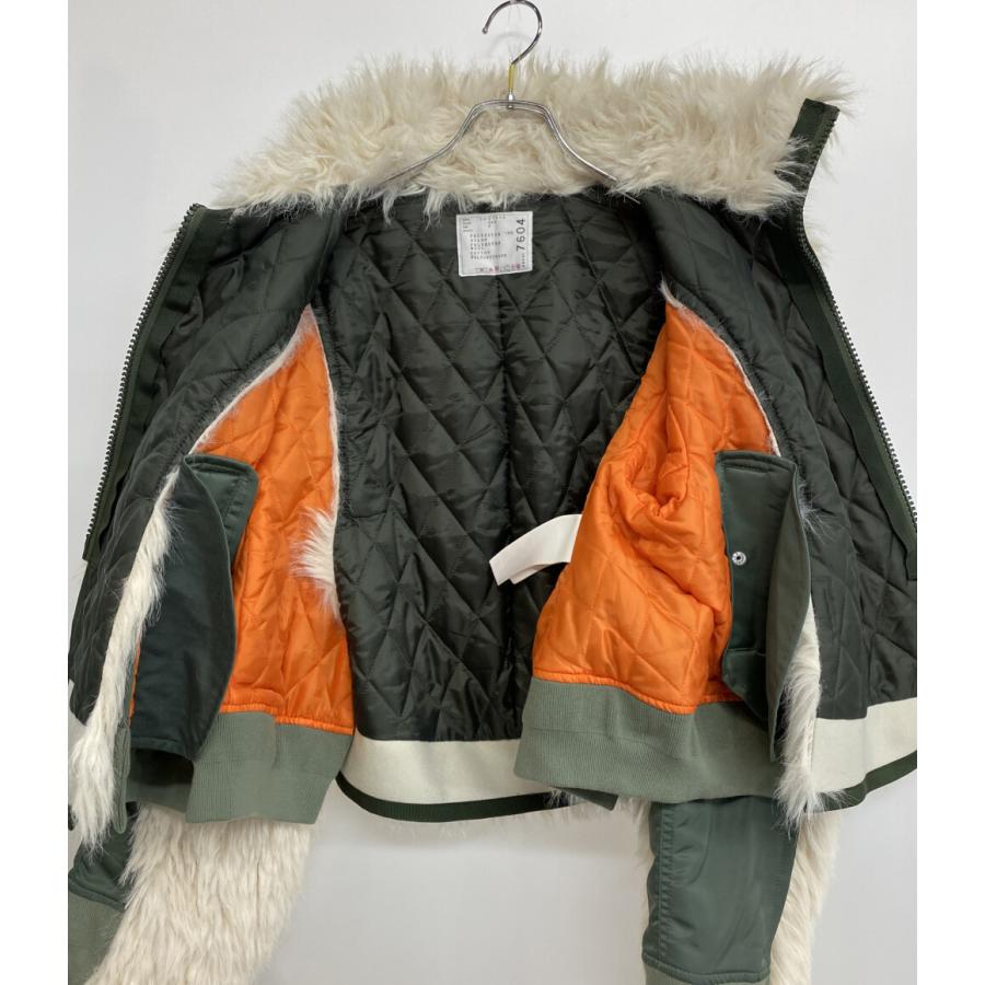 sacai（サカイ） ブルゾン Faux Fur x Nylon Blouson 24AW 24-07604