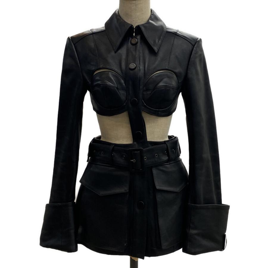 エイチアンドエム ロク カットアウトレザージャケット レディース SIZE