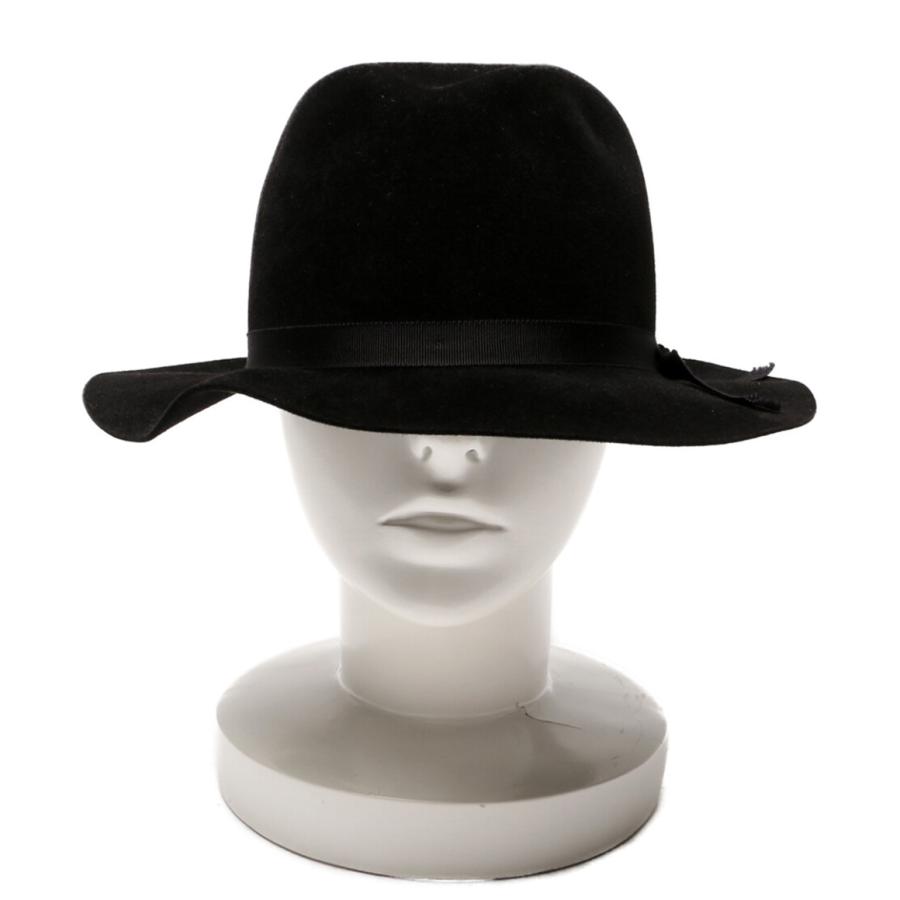 美品 ヨウジヤマモトプールオム ハット RABBIT FUR SOFT HAT B 24AW