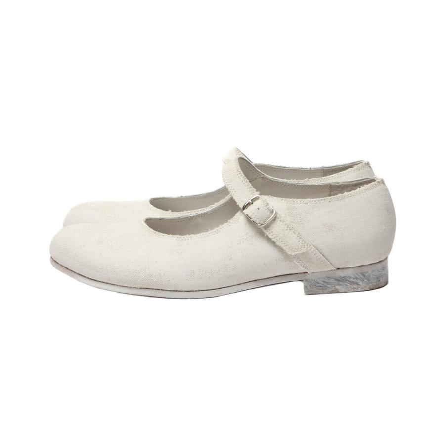 美品 コムデギャルソンガール ペンキ加工ストラップシューズ