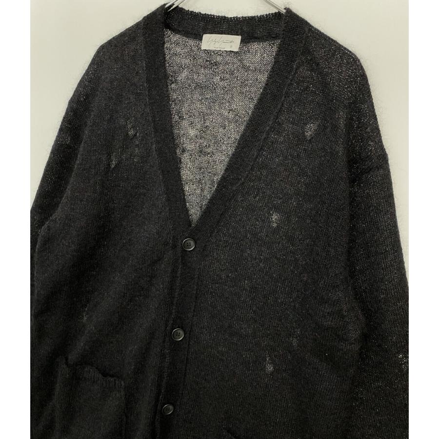 80s~90s ヨウジヤマモト プールオム ウールカーディガン ヨウジヤマモトプールオム カーディガン 7G1P PLAIN STITCH V LONG