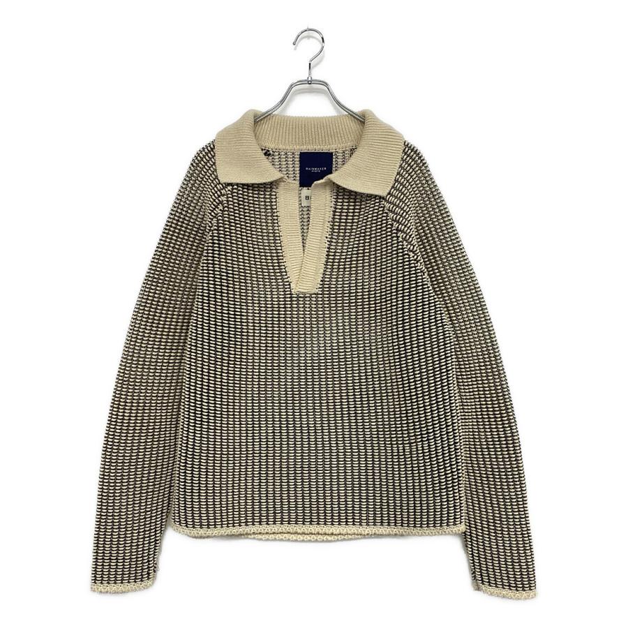 美品 レインメーカー ニットシャツ SKIPPER INLAY KNIT SHIRT 25ss