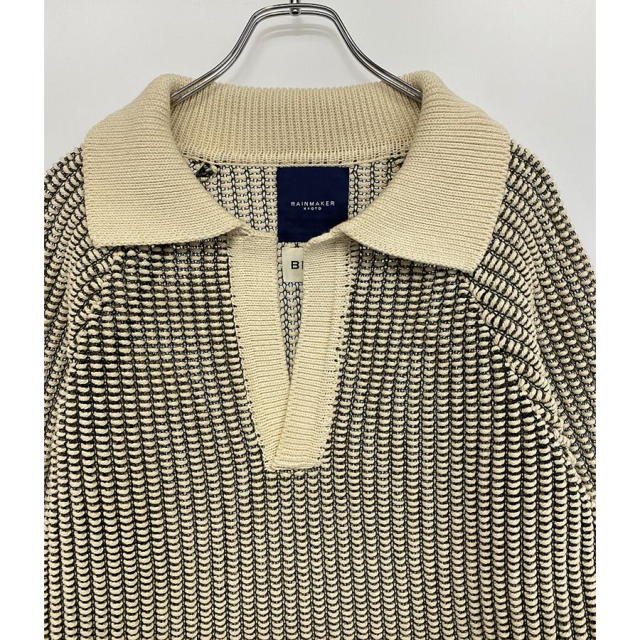 美品 レインメーカー ニットシャツ SKIPPER INLAY KNIT SHIRT 25ss