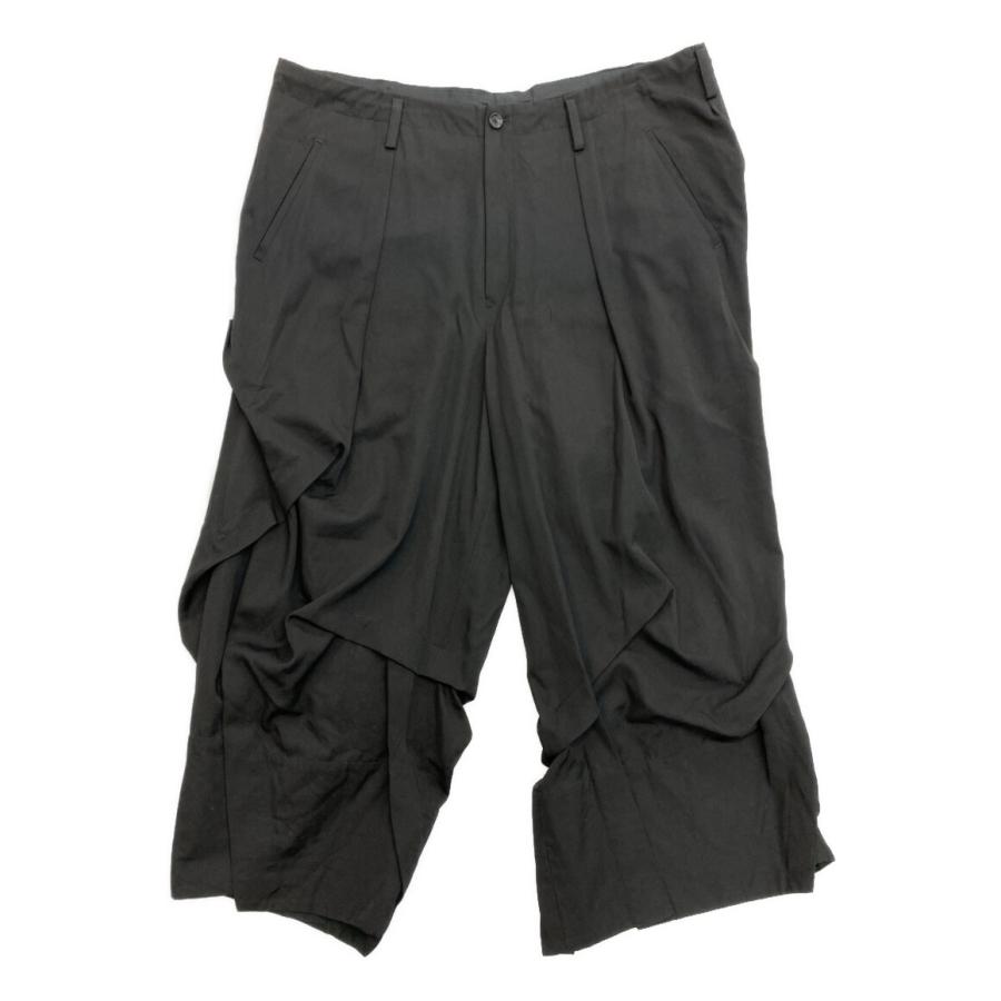 ヨウジヤマモトプールオム　23aw ドレープパンツ YOHJI YAMAMOTO 23AW 新作入荷 タイドレープパンツ&フラワータイ