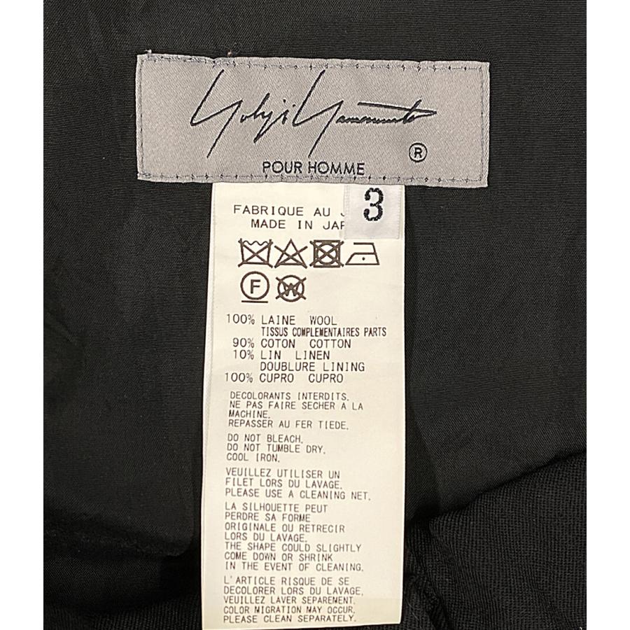 ヨウジヤマモトプールオム 毛100％パンツ サイズ2 ヨウジヤマモトプールオム 毛100％パンツ サイズ2