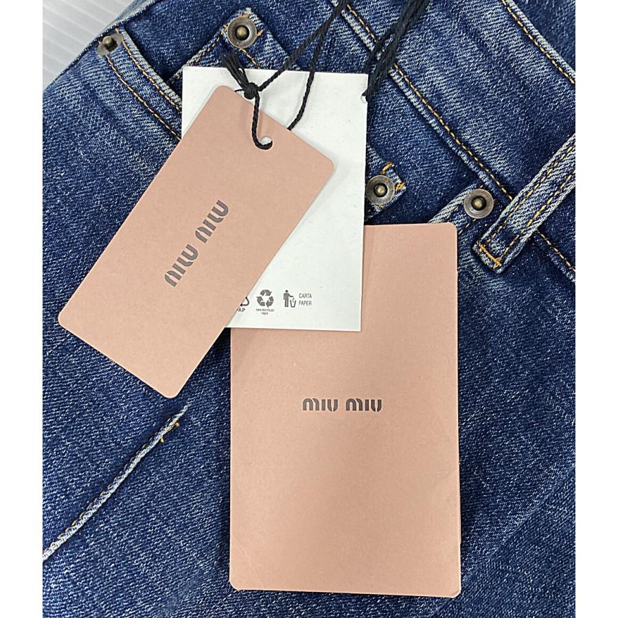 ミュウミュウ Denim jeans デニム・ジーパン ミュウミュウ デニムパンツ STRETCH DENIM TROUSERS GWP546 レディース