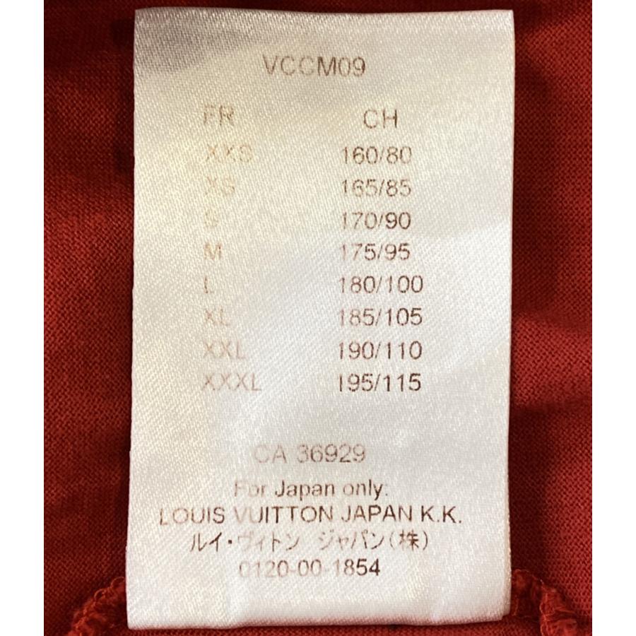 ルイ・ヴィトン 半袖Tシャツ Vネック レッド RM172Q メンズ SIZE