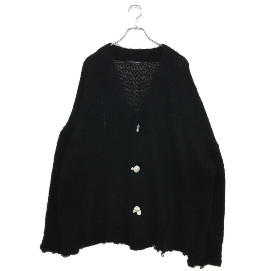 オールモストブラック カーディガン モヘアダメージ加工 24AW 24AW
