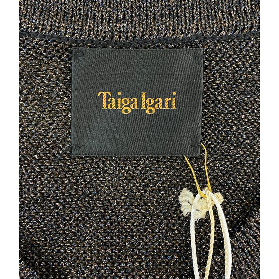 トップス Taiga Igari 24AW Pretty V-neck Knit Taiga Igari(タイガ イガリ)のPRETTY V-neck Knit BLACKの通販