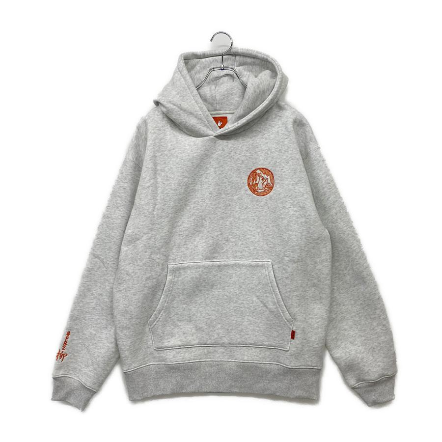 HUF × #FR2 / ×#FR2/パーカー/カレッジロゴ/XL/コットン/グレー HUF