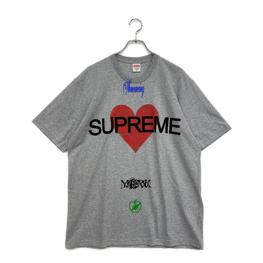 【ほぼ新品】Supreme シュプリーム upset Tシャツ グレー ほぼ新品】Supreme シュプリーム upset Tシャツ グレー