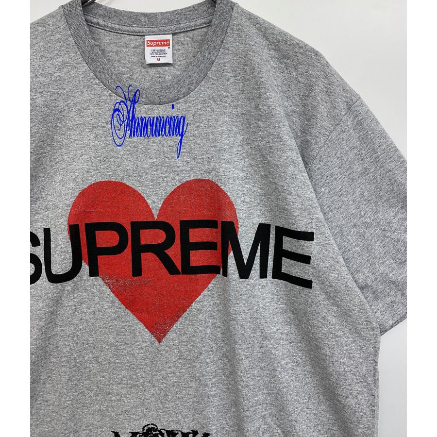 シュプリーム 半袖Tシャツ ANNOUNCING GRAY 25ss メンズ SIZE M