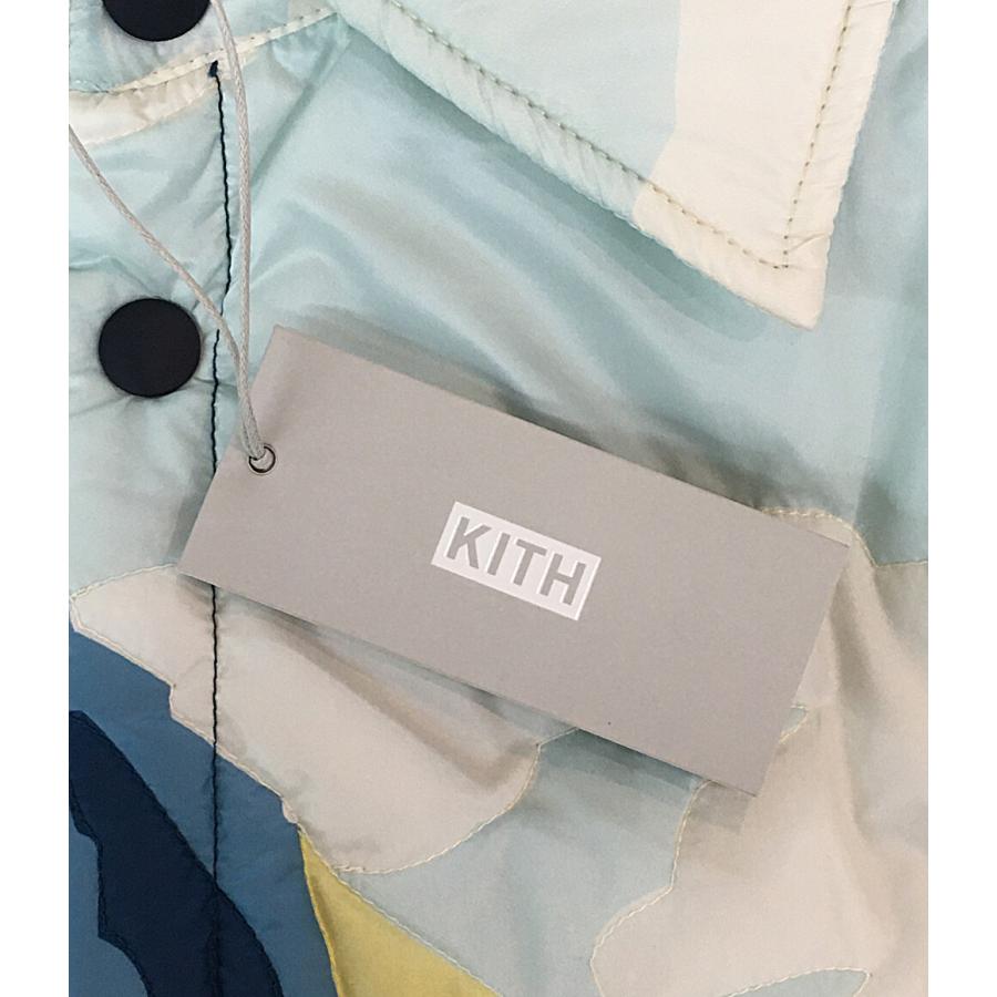 キス 中綿ジャケット Patchwork Brixton Puffed Shirt Jacket 23AW