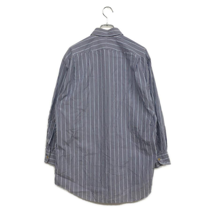 エルメス 長袖シャツ セリエボタン ストライプシャツ 00S メンズ