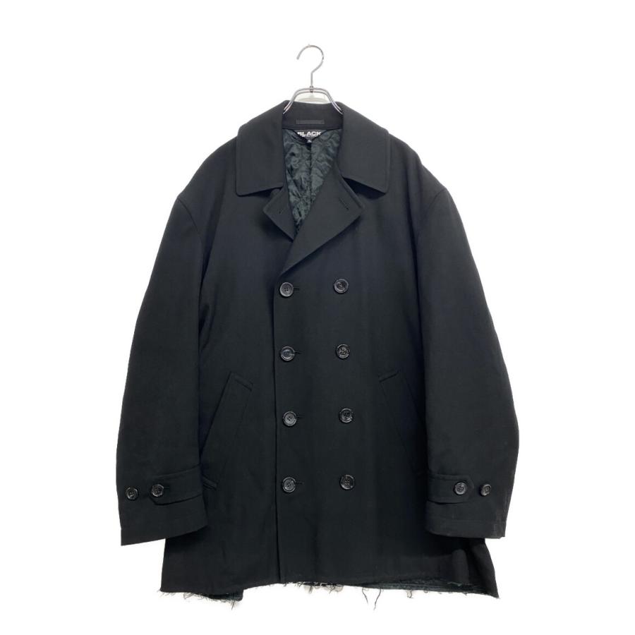 ブラックコムデギャルソン 裾カットオフウールダブルコート 23AW 1L